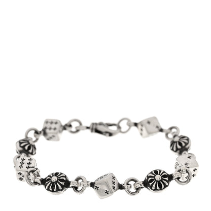 Chrome Hearts Sterling Silver Dice 9 Link Bracelet 1 of 4