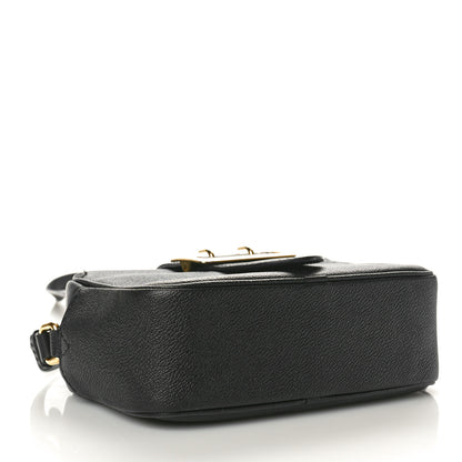 Burberry Soft Grain Calfskin Small Buckle Zip Bag Black 4 of 9