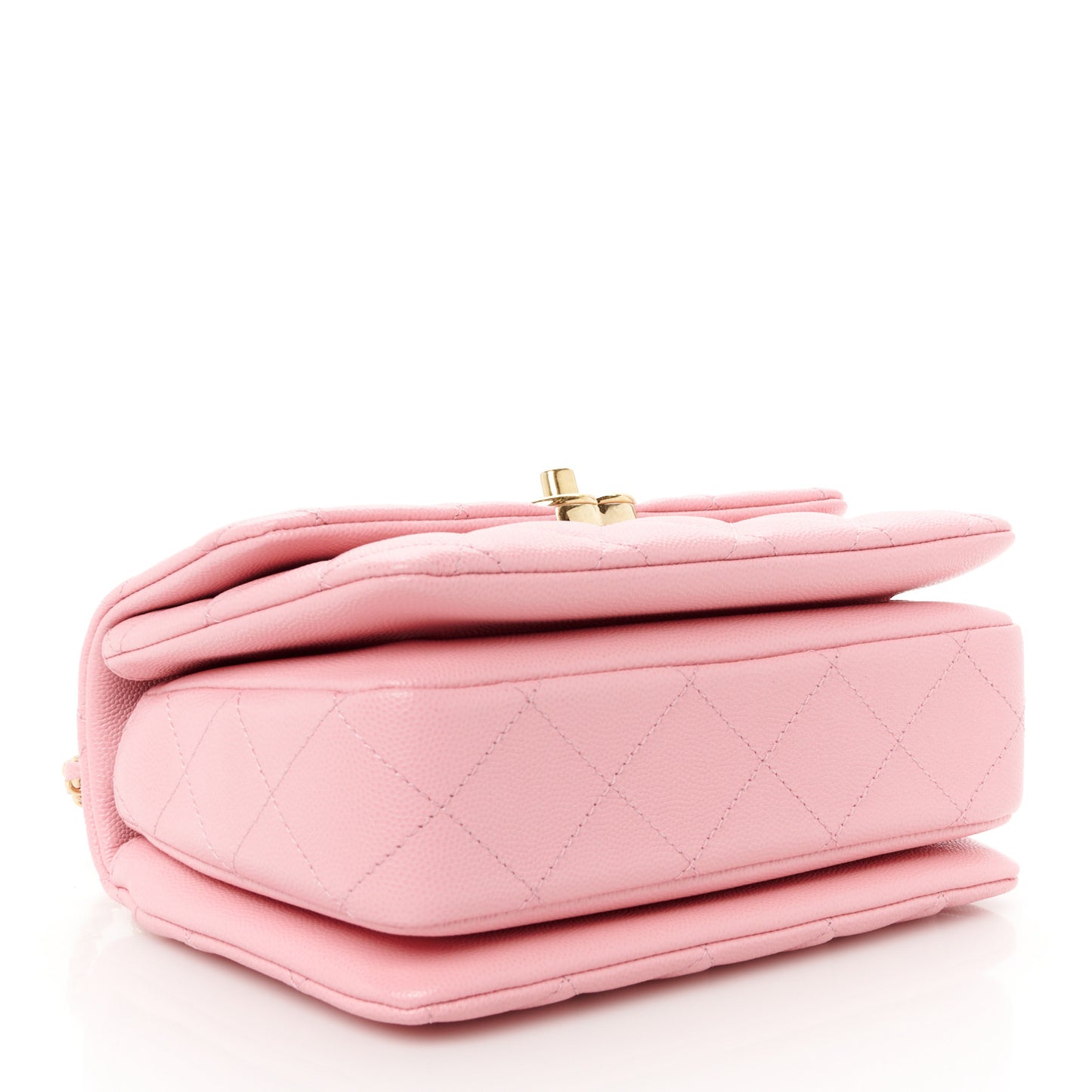 Caviar Quilted Mini Coco First Flap Pink