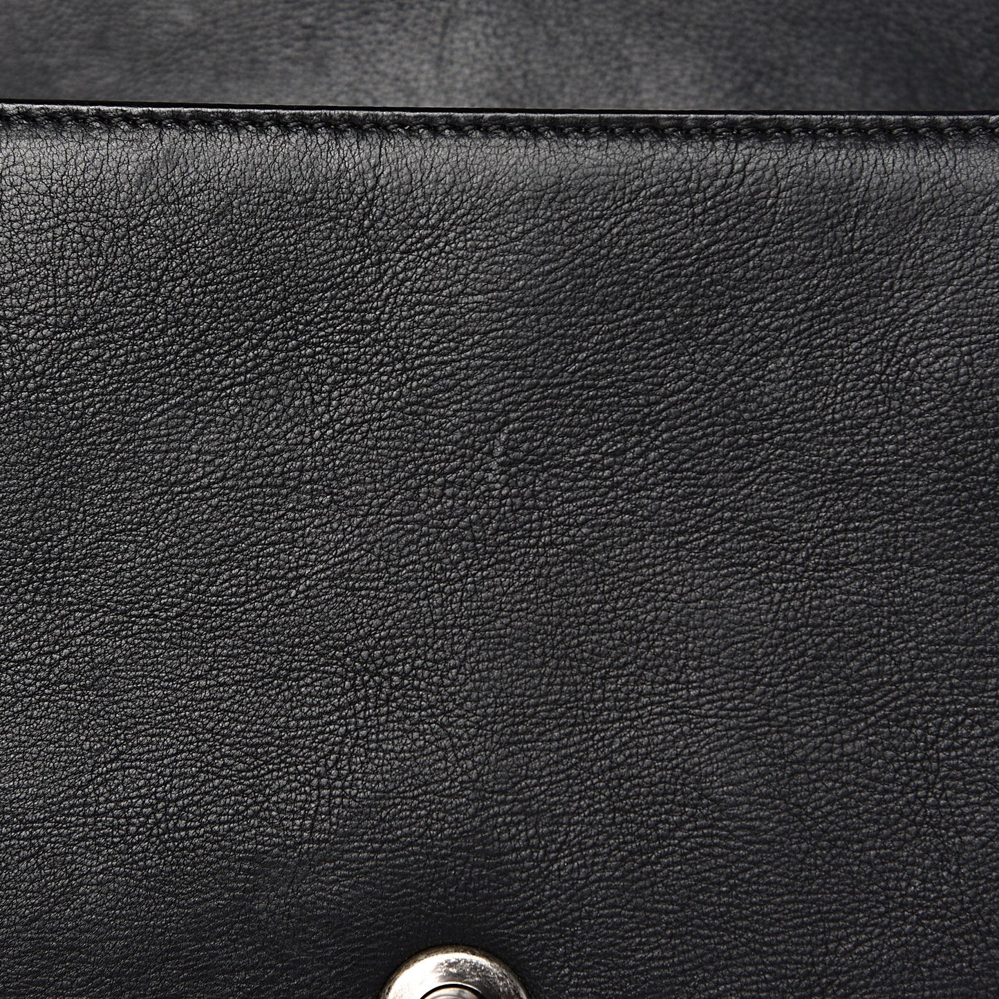 Calfskin Quilted Medium Boy Flap Black