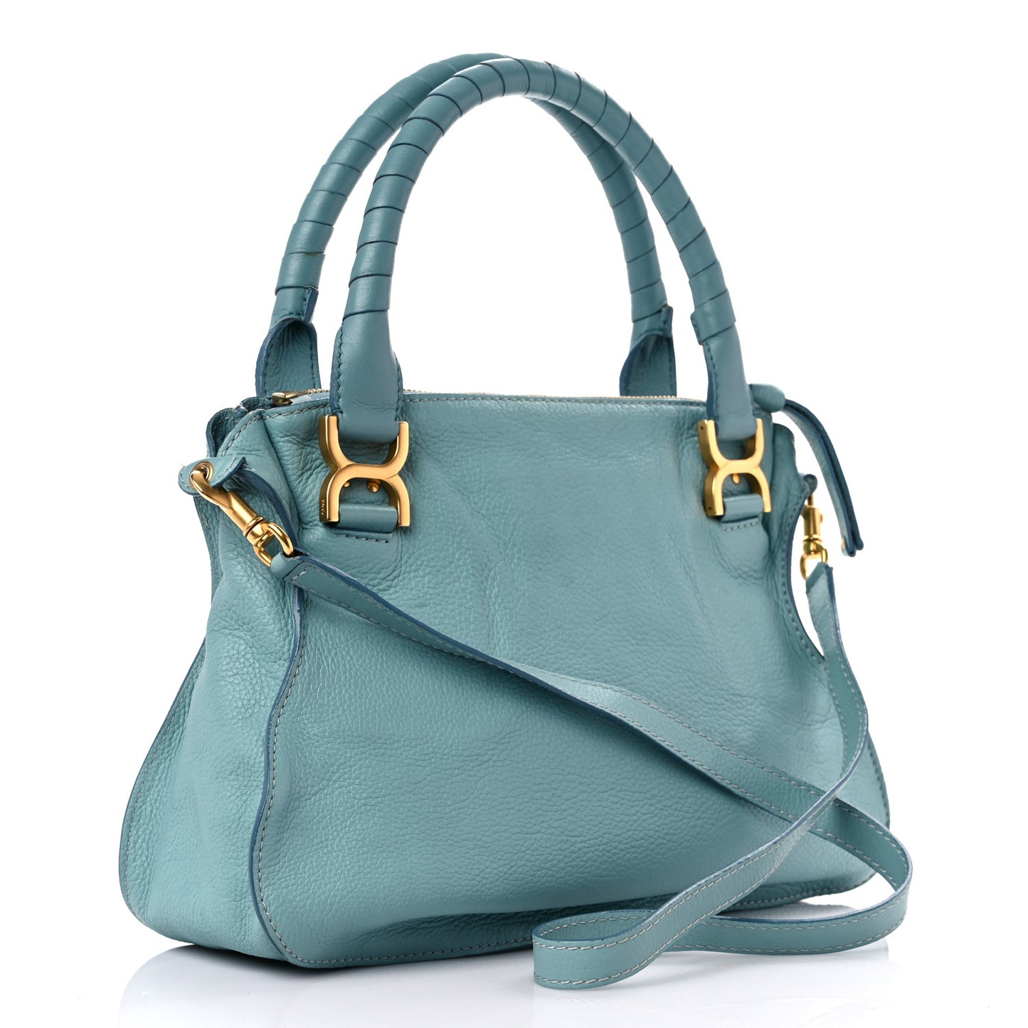 Calfskin Medium Marcie Satchel Fresh Mint