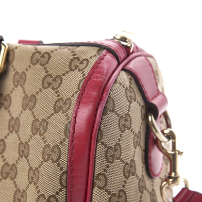 Gucci Monogram Medium Joy Boston Beige Peonia Flower 10 of 16