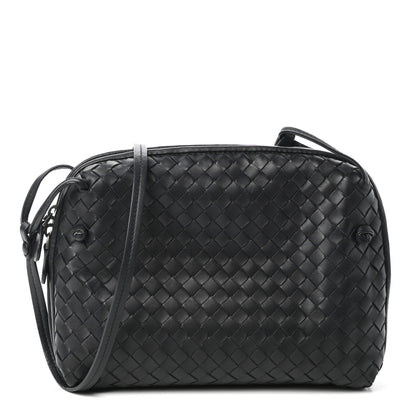Bottega Veneta Nappa Intrecciato Nodini Crossbody Messenger Black 1 of 9