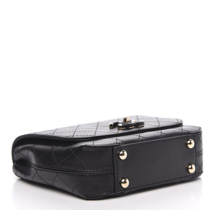 Chanel Calfskin Stitched Small Covered CC Flap Bag Black 4 of 11