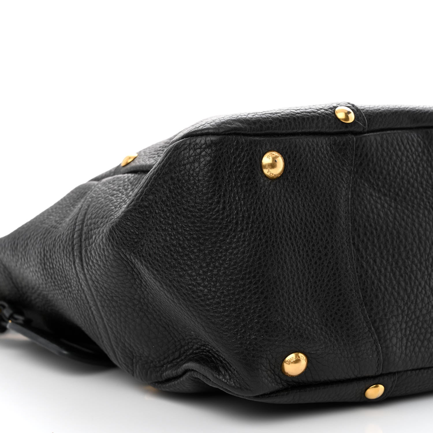 Prada Vitello Daino Tote Black 10 of 12
