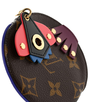 Louis Vuitton Monogram Totem Round Coin Purse Magenta 5 of 5