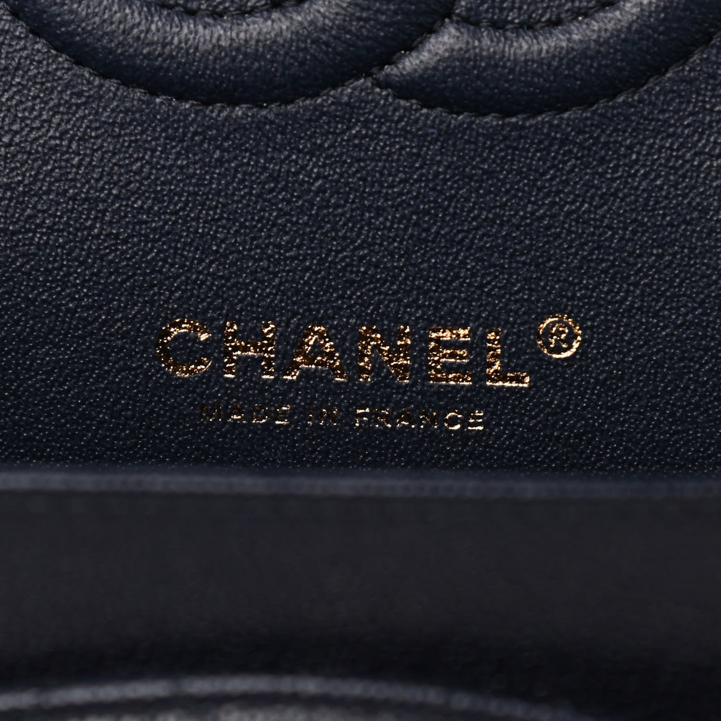 Caviar Quilted Medium Double Flap Navy