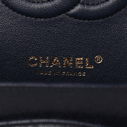 Chanel Caviar Quilted Medium Double Flap Navy 6 of 11