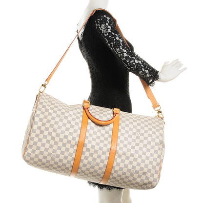 Louis Vuitton Damier Azur Keepall Bandouliere 55 2 of 7