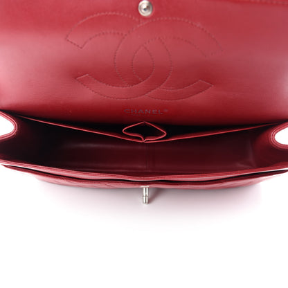 Chanel Caviar Quilted Jumbo Double Flap Dark Red 5 of 13