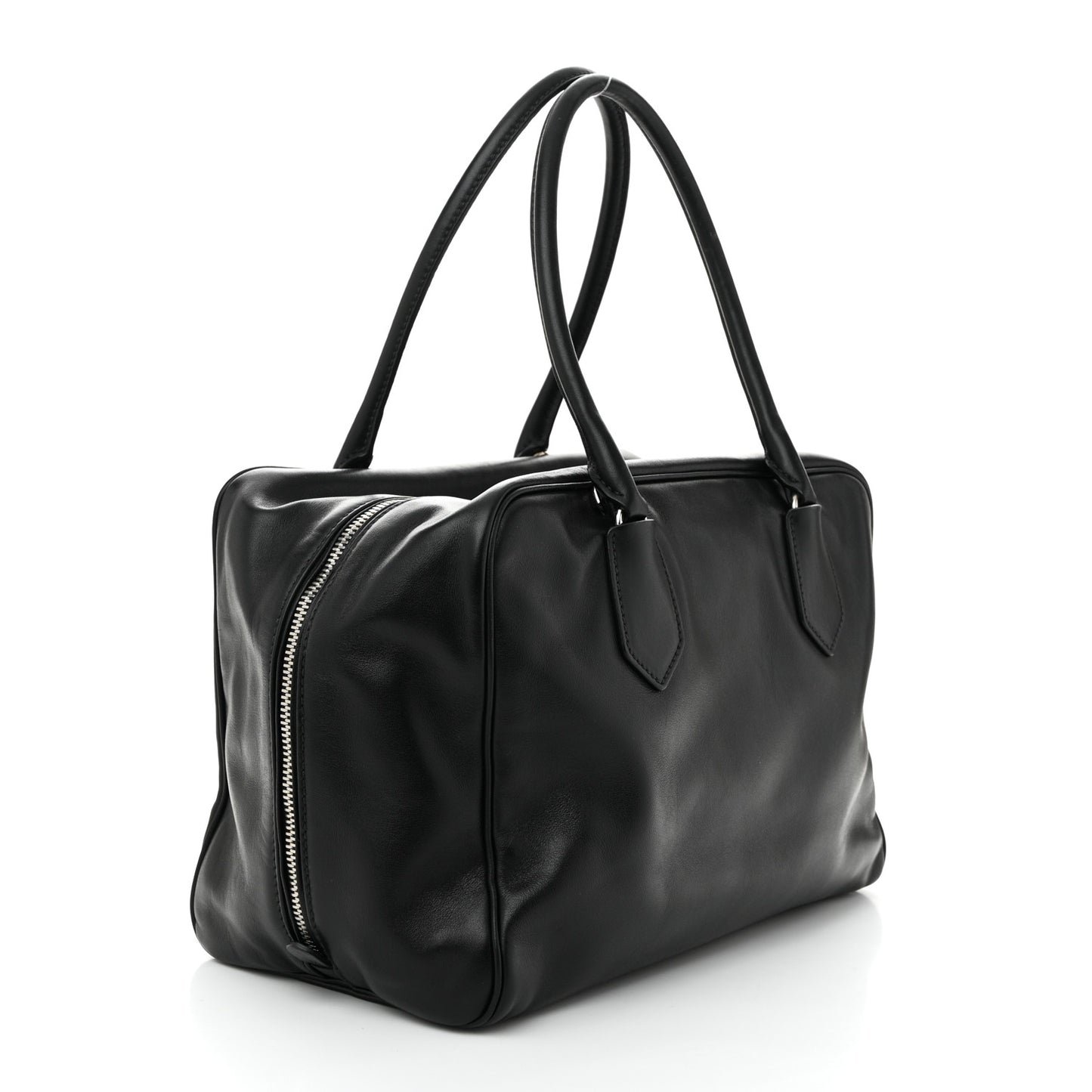 Soft Calf Large Inside Tote Black Mughetto