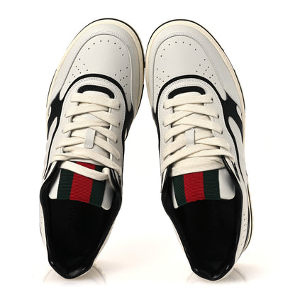 Gucci Sparrow Calfskin Mens Re-Web Sneakers 8 Green White Black 2 of 12