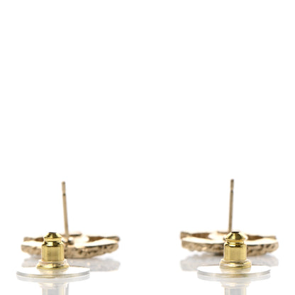 Chanel Pearl Crystal CC Earrings Gold Multicolor 3 of 4