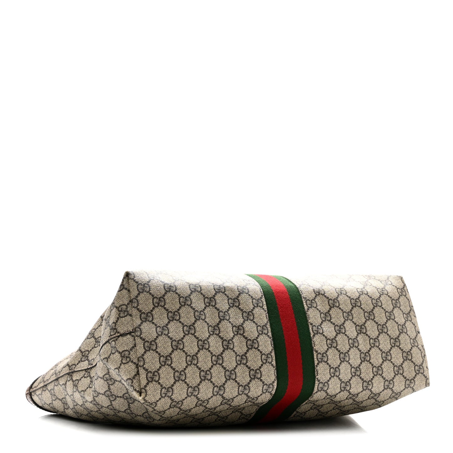 GG Supreme Monogram Medium Ophidia Shopping Tote Brown