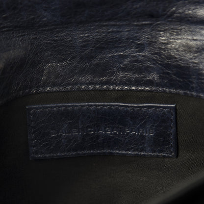 Balenciaga Agneau Giant Brogues Hardware Envelope Clutch Marine 8 of 9