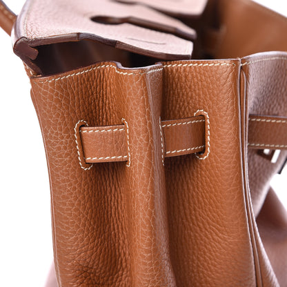Hermes Taurillon Clemence Birkin 35 Gold 20 of 39
