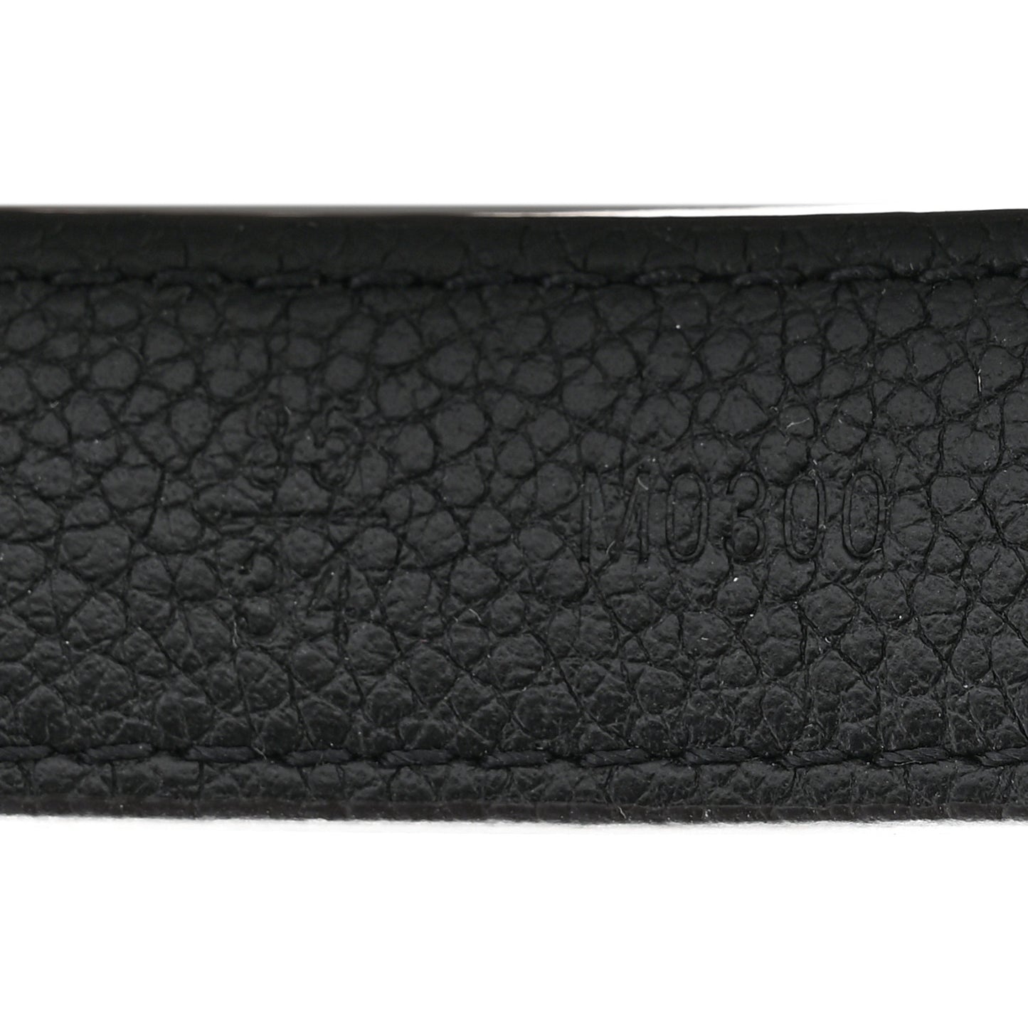 Monogram Calfskin 20mm LV Circle Reversible Belt 85 34 Black