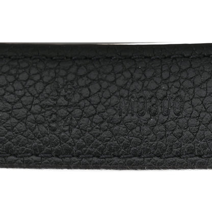 Louis Vuitton Monogram Calfskin 20mm LV Circle Reversible Belt 85 34 Black 6 of 7