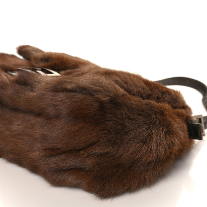Fendi Mink Fur Snakeskin Mama Baguette 8 of 8