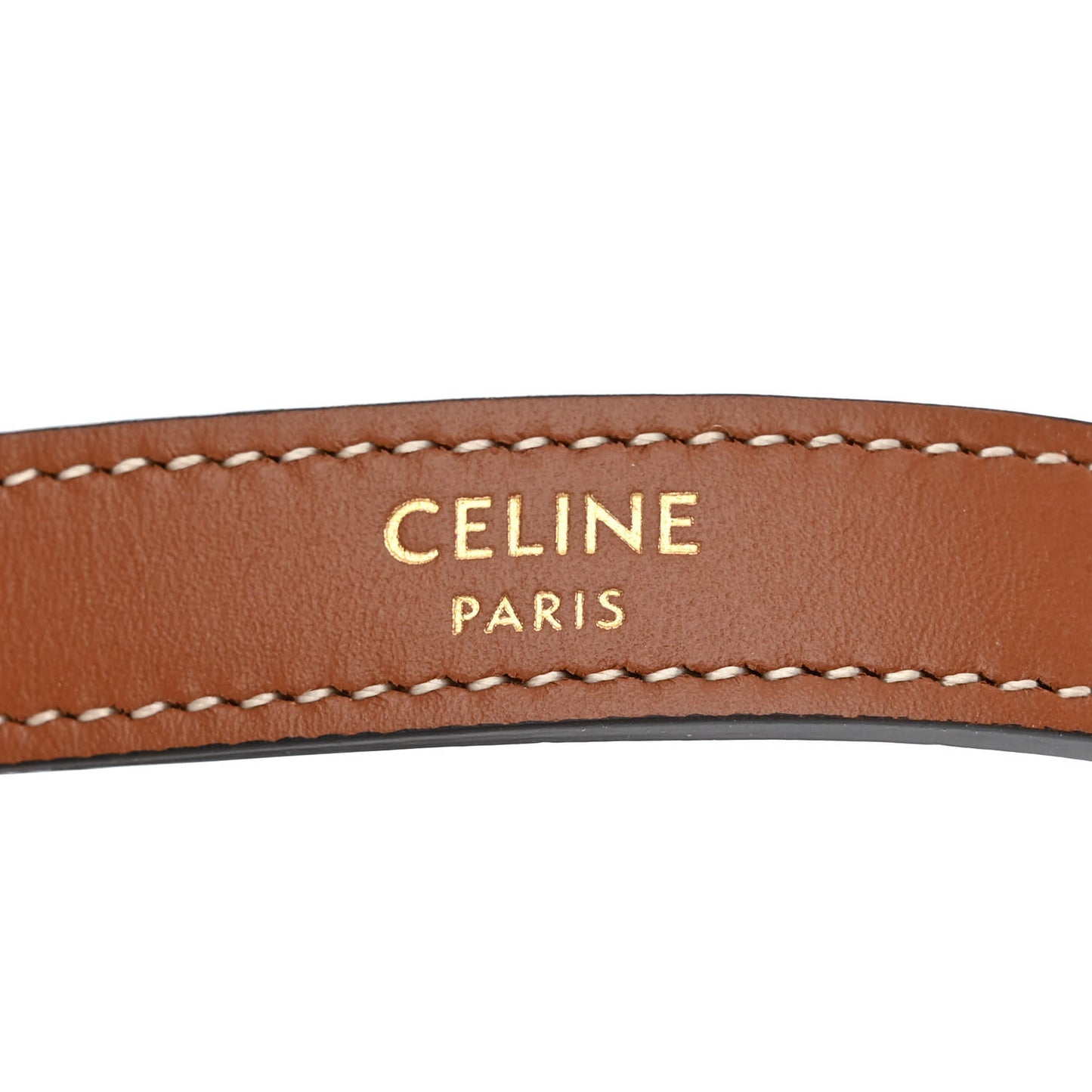 Canvas Calfskin Mini Ava Triomphe Shoulder Bag Tan