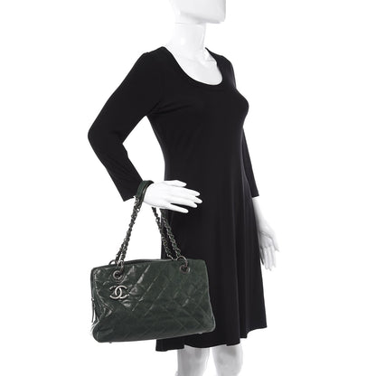 Chanel Caviar Chic Shopping Tote Dark Green 2 of 11