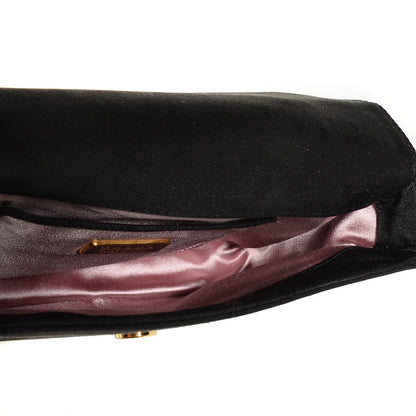Prada Satin Crystal Evening Bag Black 5 of 8