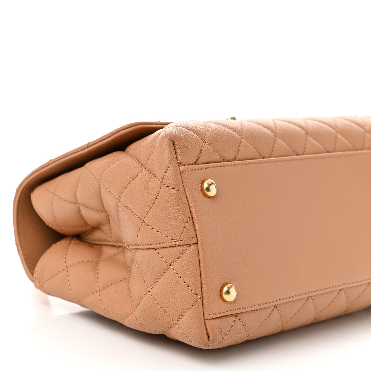 Chanel Caviar Quilted Small Coco Chain Handle Flap Brown 9 of 11