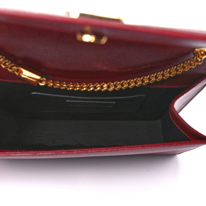 Saint Laurent Grain De Poudre Medium Monogram Kate Satchel Dark Red 4 of 10