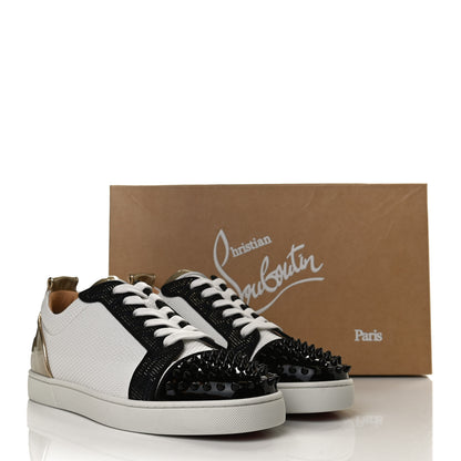 Christian Louboutin Calfskin Patent Mens Louis Junior Spikes Orlato Flat Sneakers 44 Multi 10 of 10