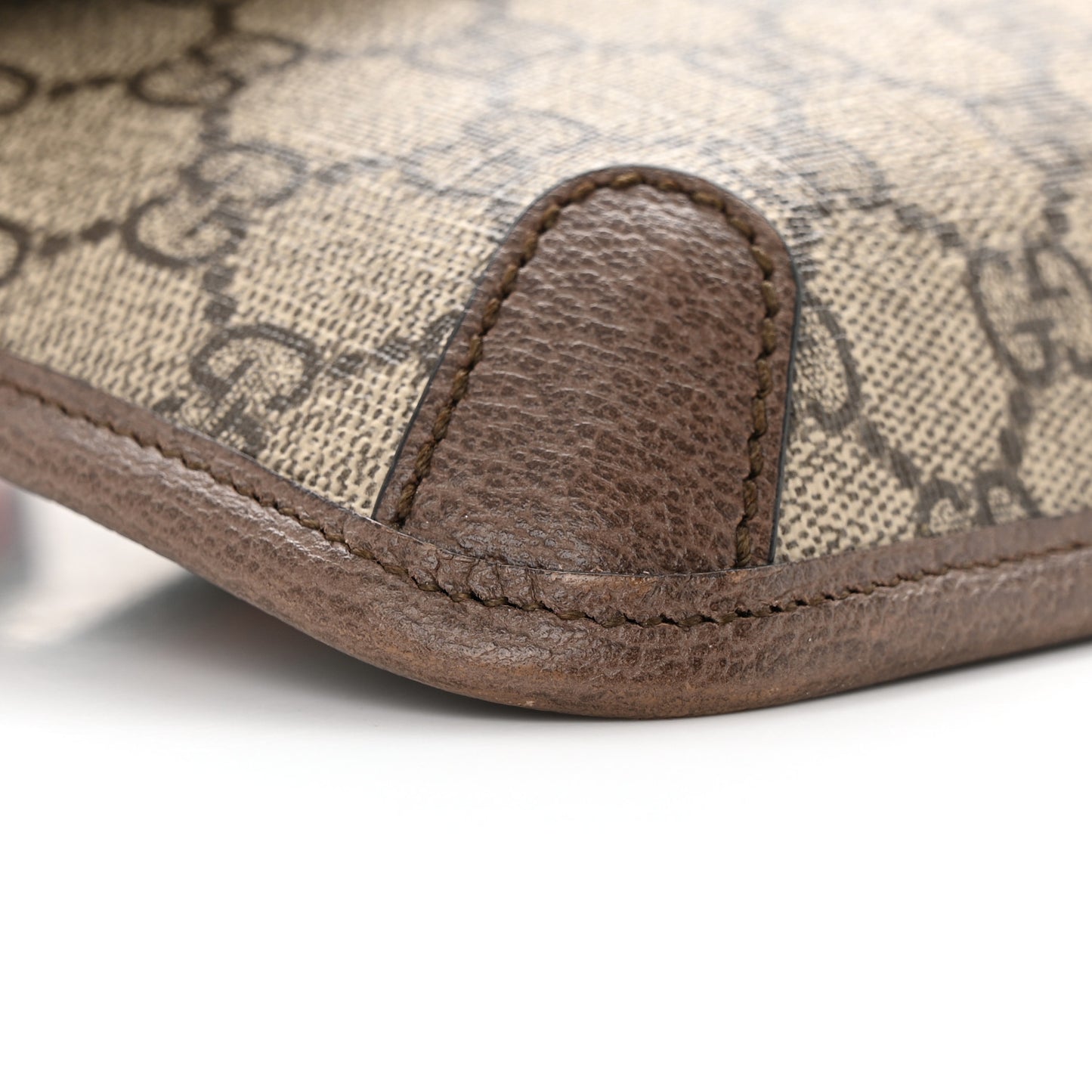 GG Supreme Monogram Neo Vintage Web Belt Bag Brown