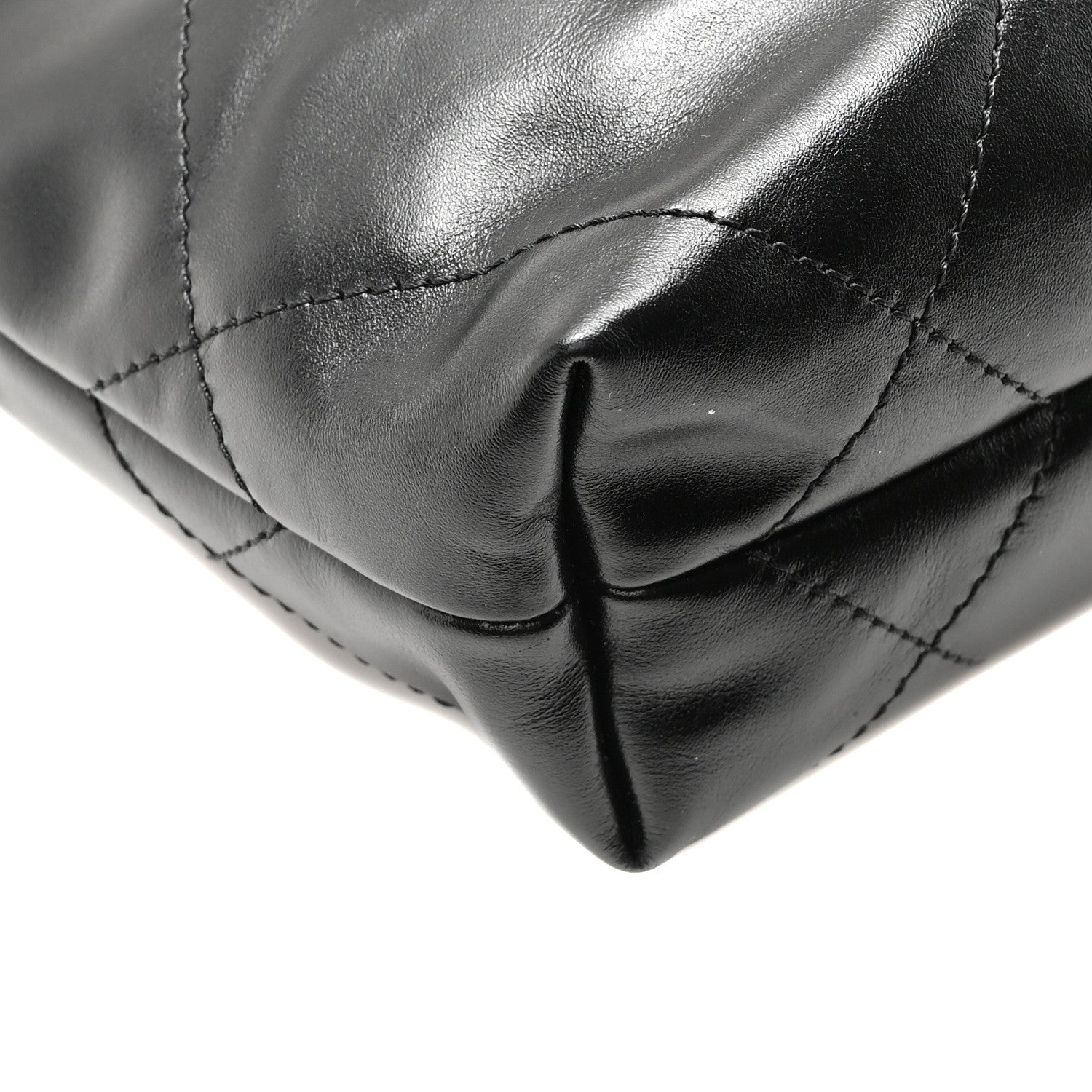 Chanel Shiny Calfskin Quilted Mini Chanel 22 Black 9 of 11