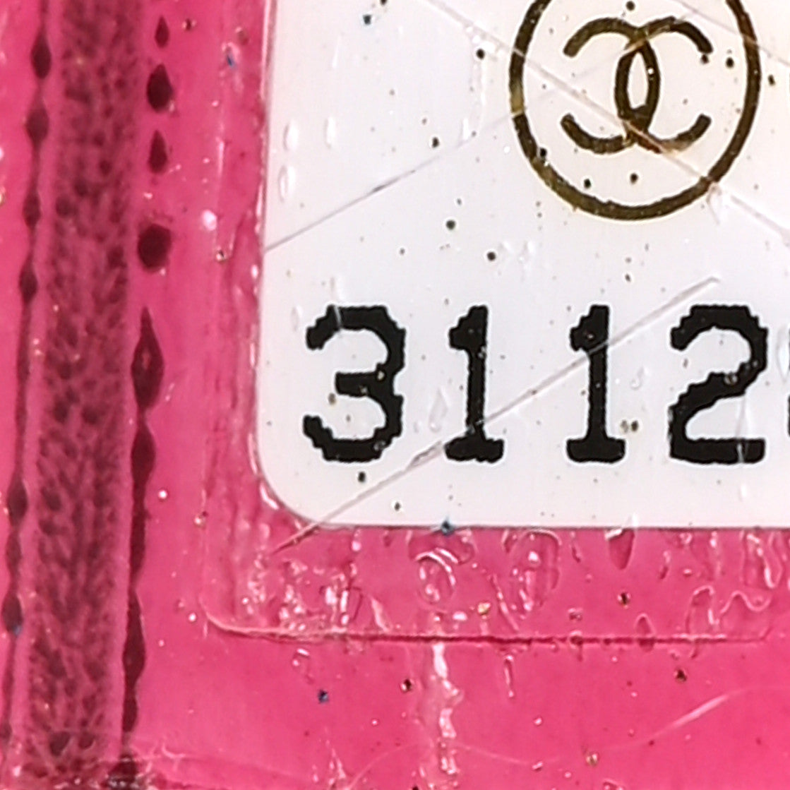 Chanel Lambskin Resin Quilted Mini Pearl Samba Square Flap Black 7 of 9