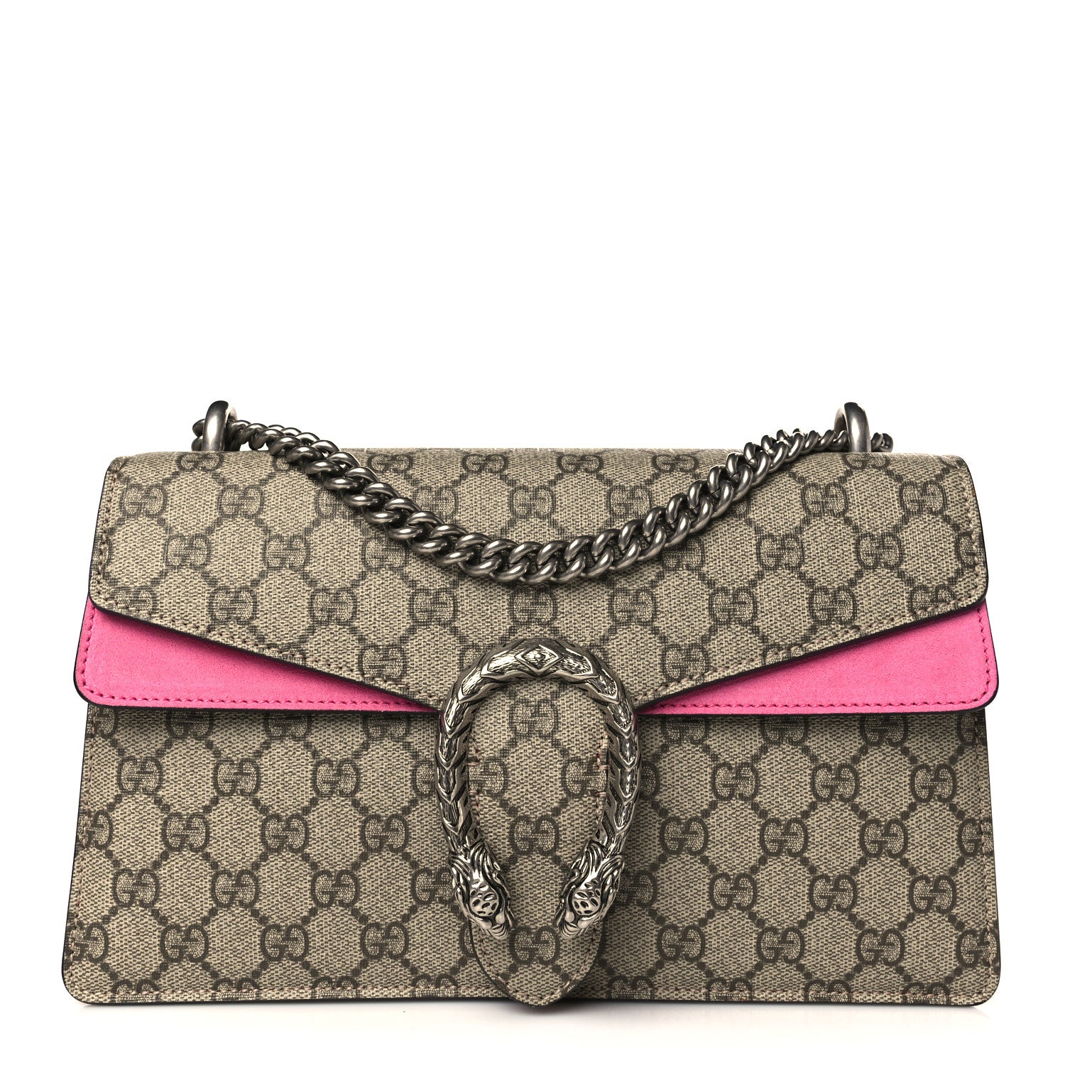 Gucci GG Supreme Monogram Small Dionysus Shoulder Bag Pink 1 of 11