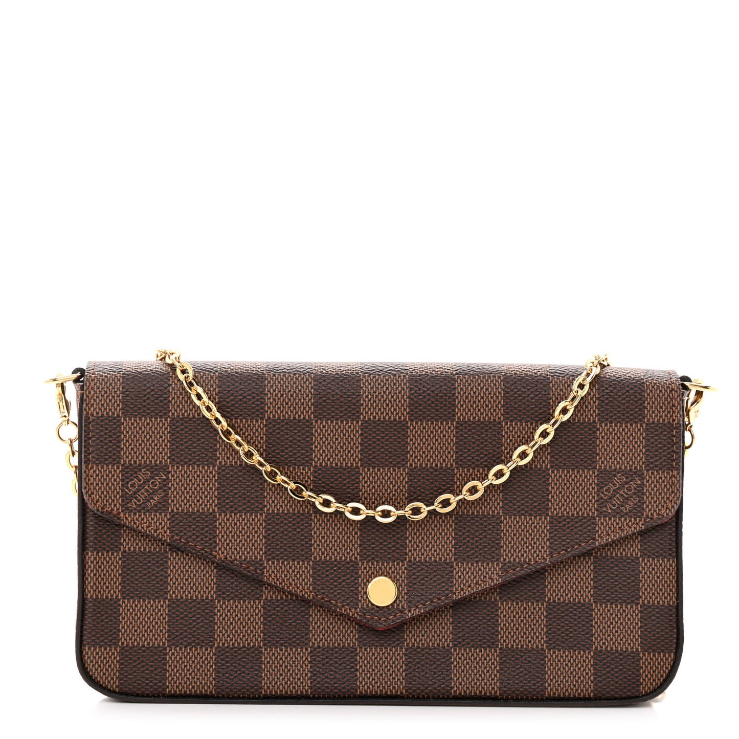 Damier Ebene Pochette Felicie Chain Wallet