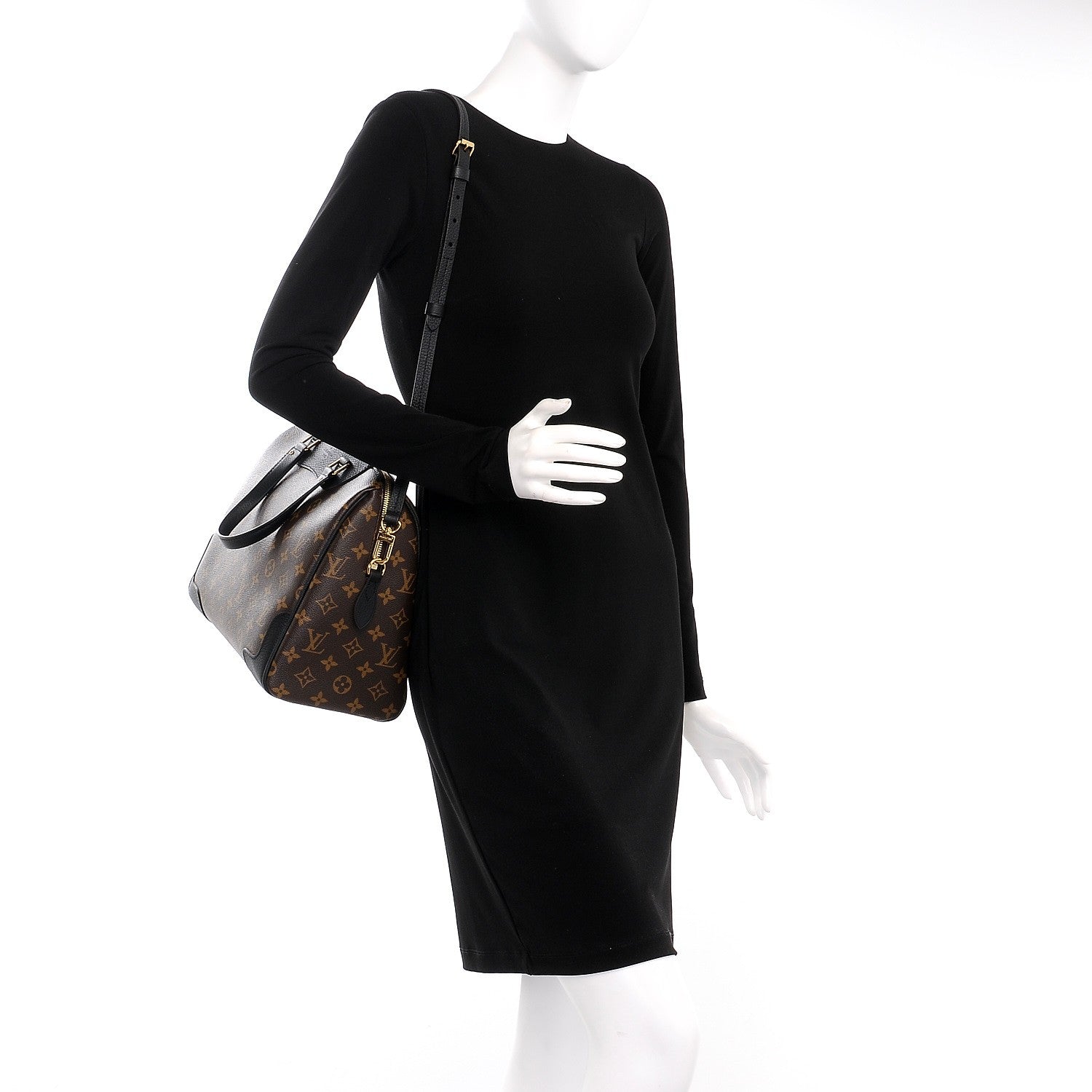 Louis Vuitton Monogram Retiro NM Black 2 of 8