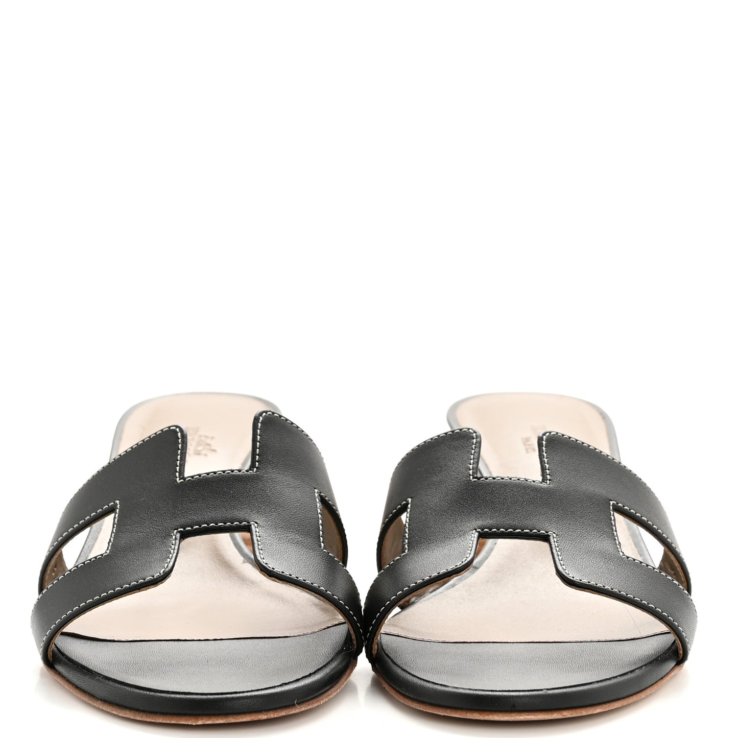 Calfskin Oasis Sandals 37 Black