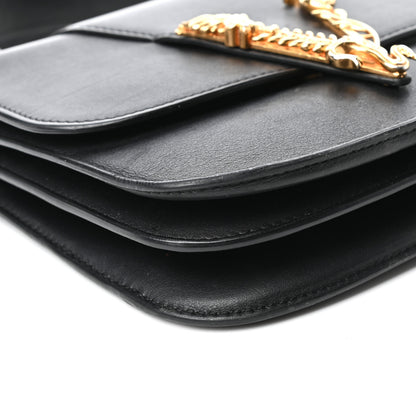 Versace Vitello Barocco Virtus Small Top Handle Shoulder Bag Black 9 of 10
