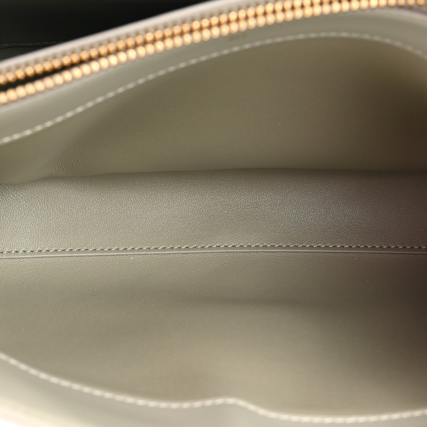 Satinated Calfskin Small 16 Top Handle Bag Green Clay