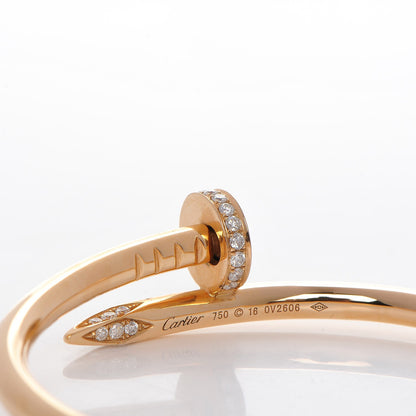 Cartier 18K Pink Gold Diamond Juste Un Clou Bracelet 16 4 of 6