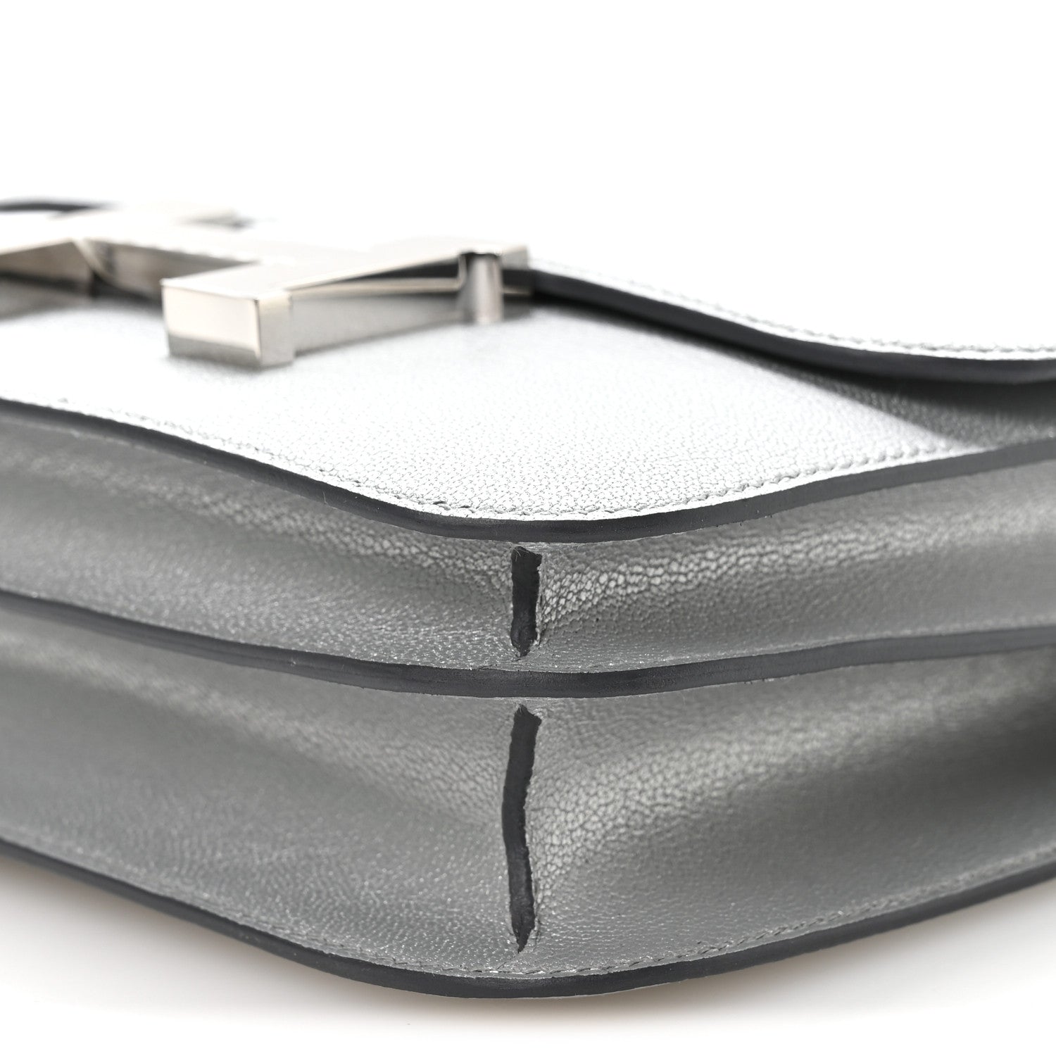 Hermes Metallic Chevre Chamkilight Constance 18 Argent 10 of 11
