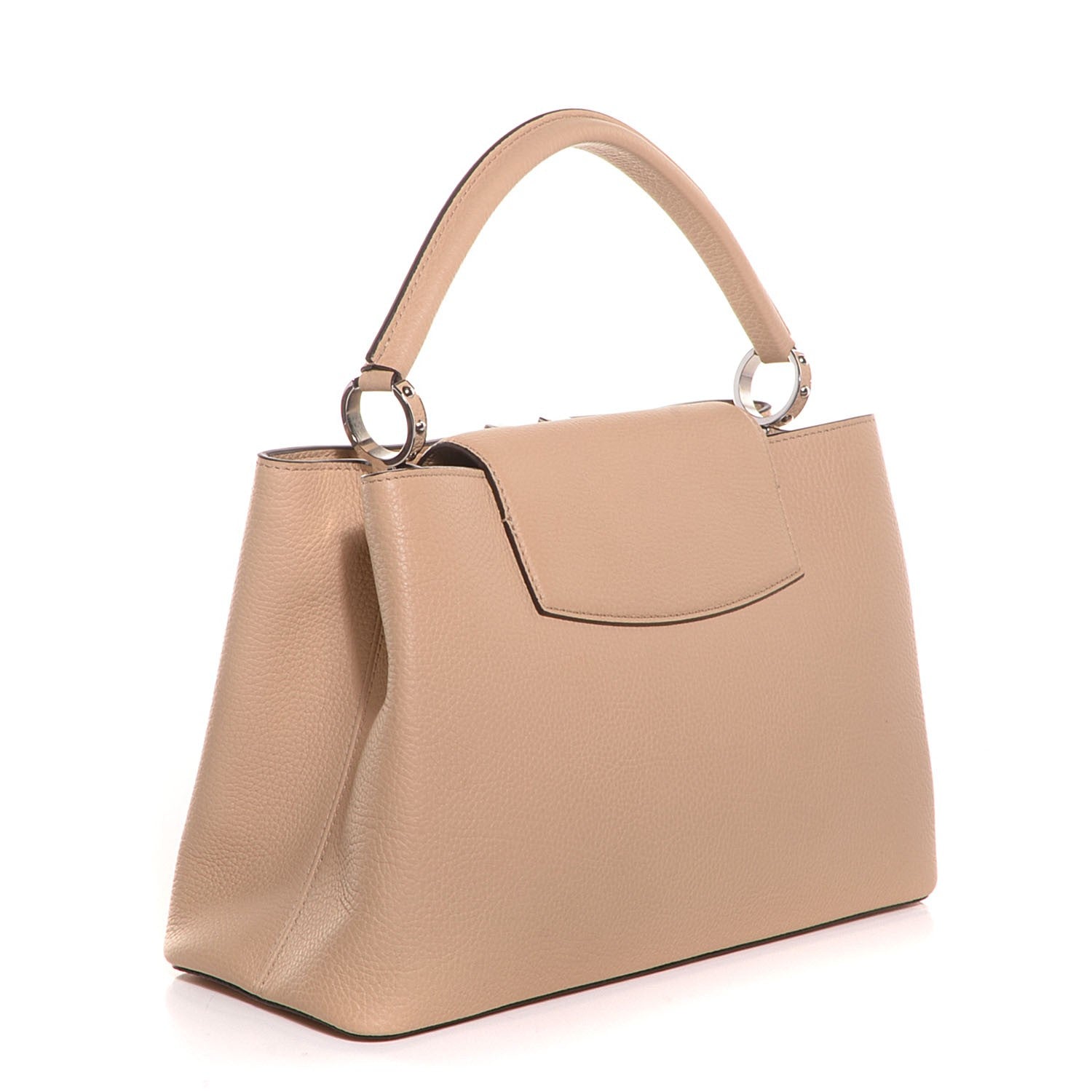 Louis Vuitton Taurillon Capucines MM Dune 3 of 7
