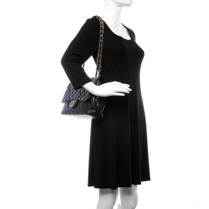 Chanel Caviar Quilted Jumbo Single Flap Black 3 of 20