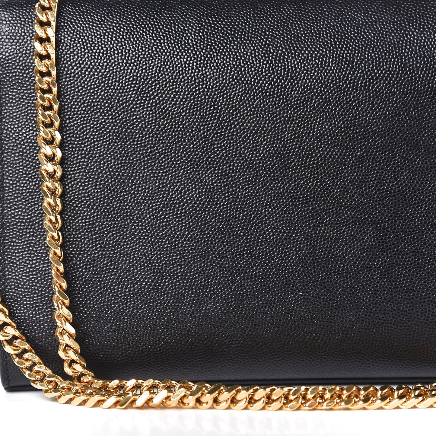 Grain De Poudre Medium Classic Monogram Kate Satchel Black