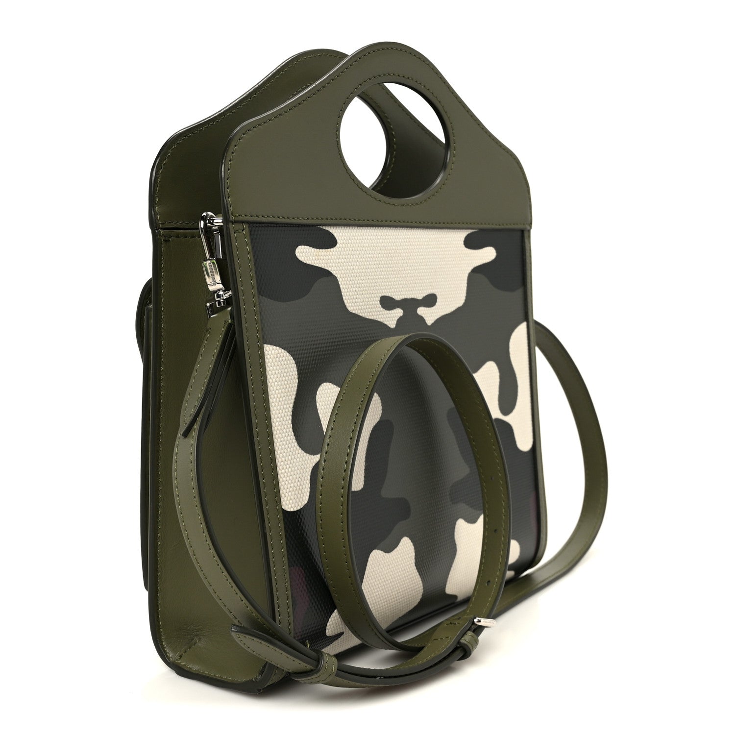 Burberry Calfskin Camouflage Mini Pocket Bag Green 3 of 13