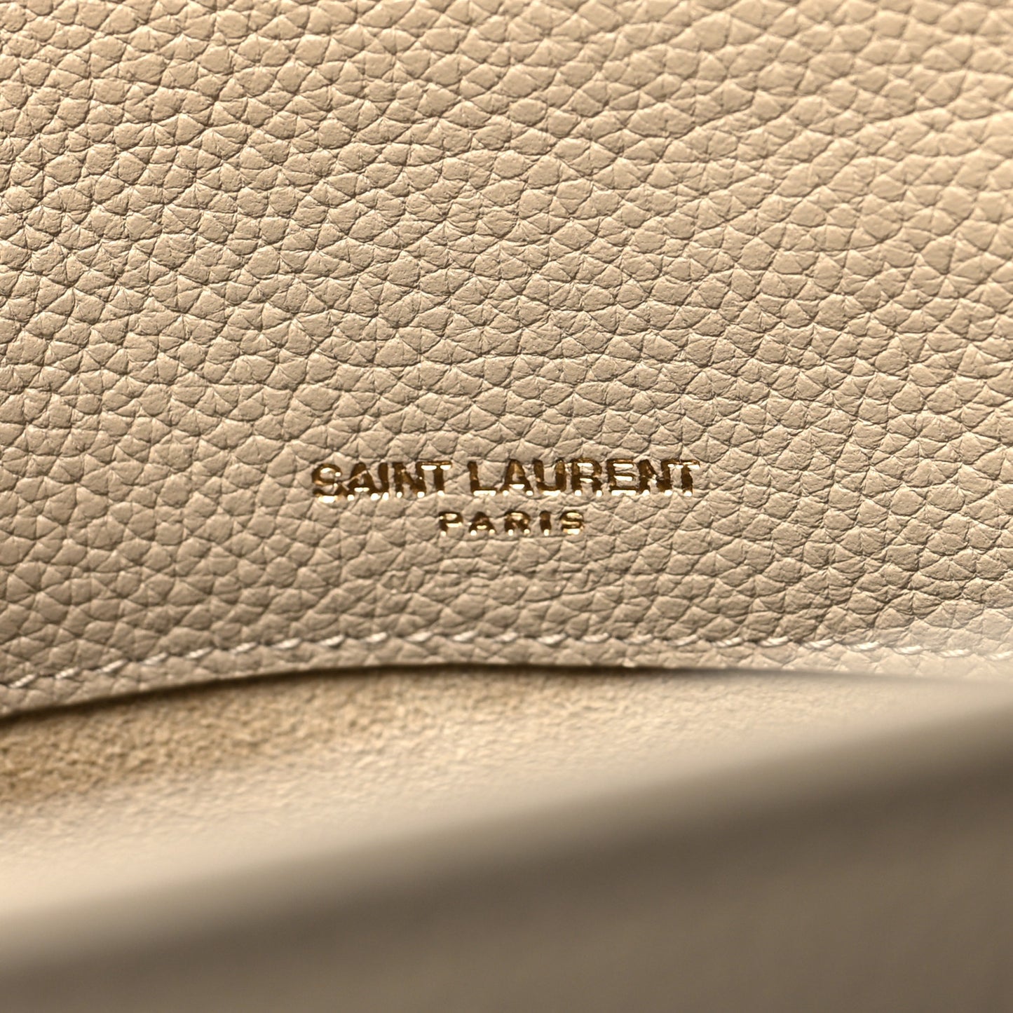 Grained Calfskin Baby Sac De Jour Beige