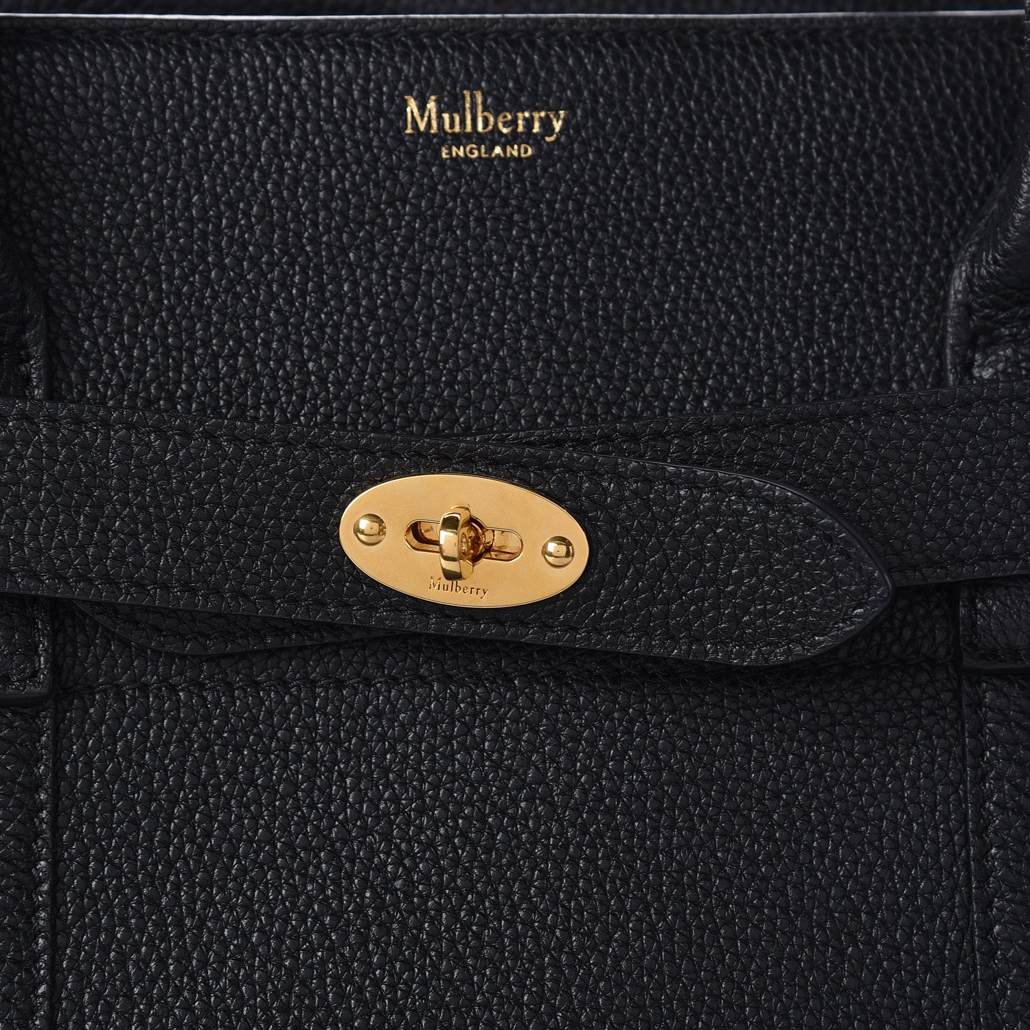 Mulberry Classic Grain Bayswater Zip Tote Black 11 of 11