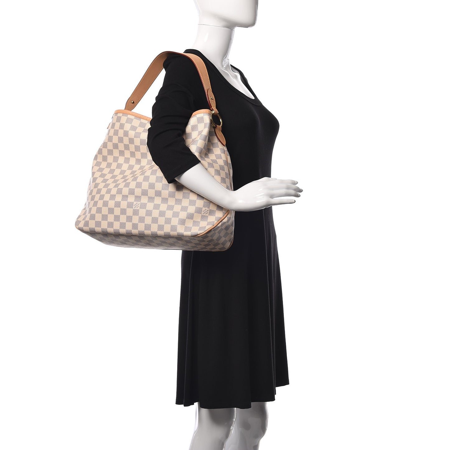 Damier Azur Delightful MM Rose Ballerine