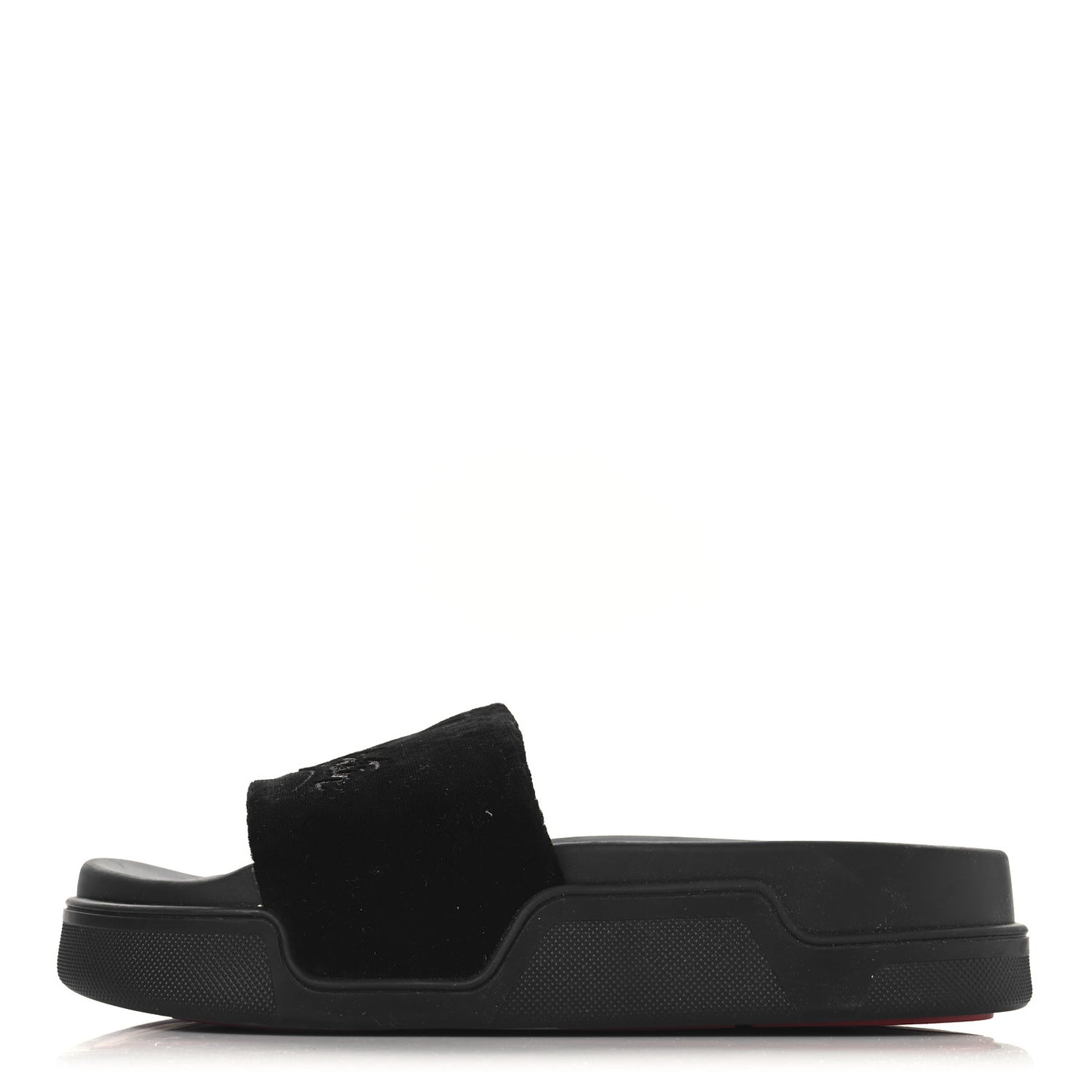 Suede Womens Navy Pool Donna Flat Slide Sandals 37.5 Black