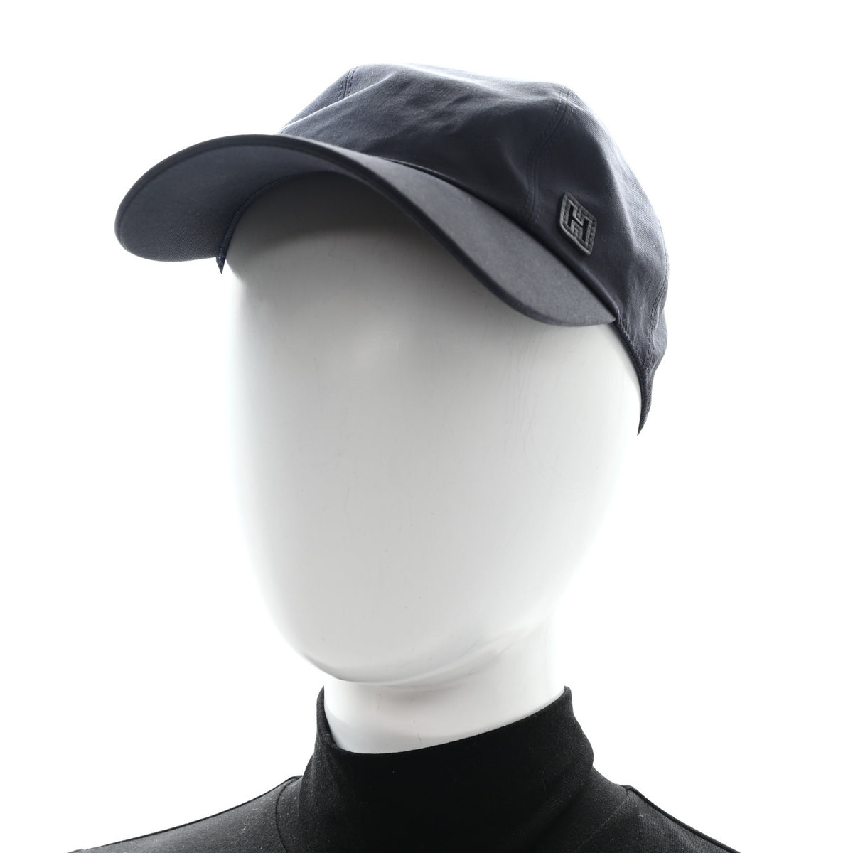 Hermes Cotton Miles H Cut Hat 58 Marine Indigo 1773299 
