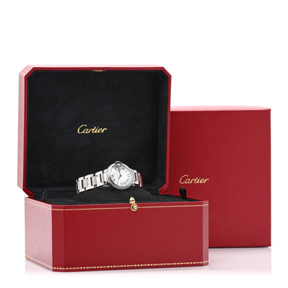 Cartier Stainless Steel Diamond Bezel 28mm Ballon Bleu De Cartier Quartz Watch 9 of 10